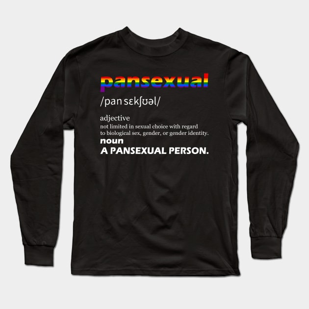 Pansexual Pride Present Pansexual Awareness Month Outfit Long Sleeve T-Shirt by joneK